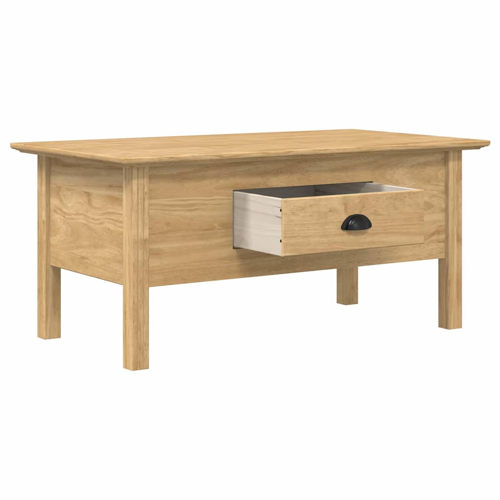 Kava Stol s ladicama BODO Medeno smeđa 100 x 55 x 45,8 cm