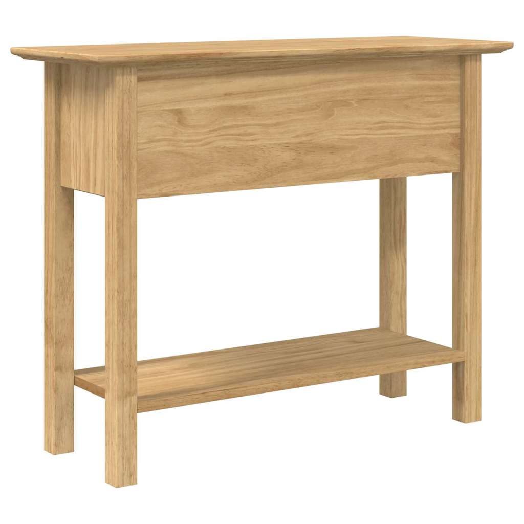 Konzolna stolica s ladicama BODO Medeno smeđa 91 x 34.7 x 74 cm