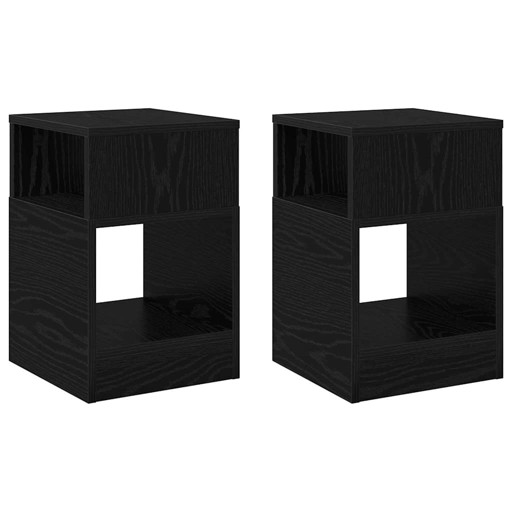 Konačna Stolić 2 pcs Crni hrast 30,5 x 30 x 45 cm