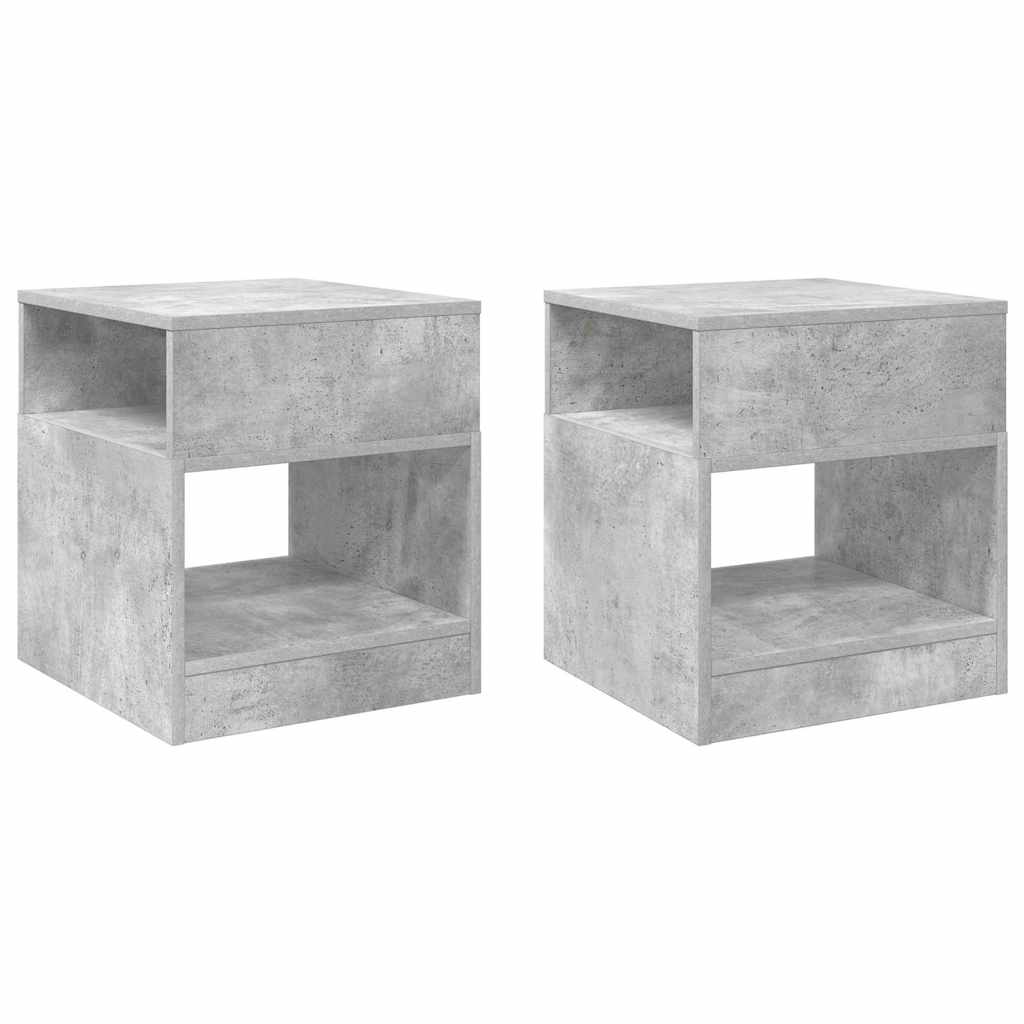 Konačna Stolić 2 pcs Betonski sivi 40,5 x 40 x 45 cm