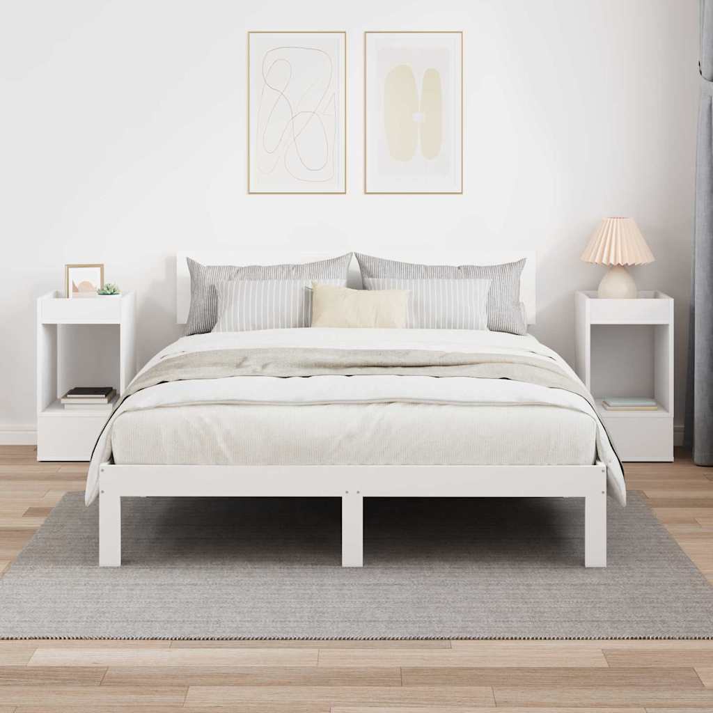 Konačna Stolić 2 pcs Bijelo 30 x 30 x 56 cm Konstruirano drvo