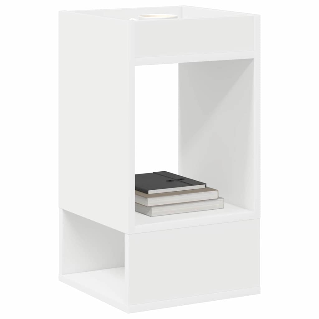 Konačna Stolić 2 pcs Bijelo 30 x 30 x 56 cm Konstruirano drvo