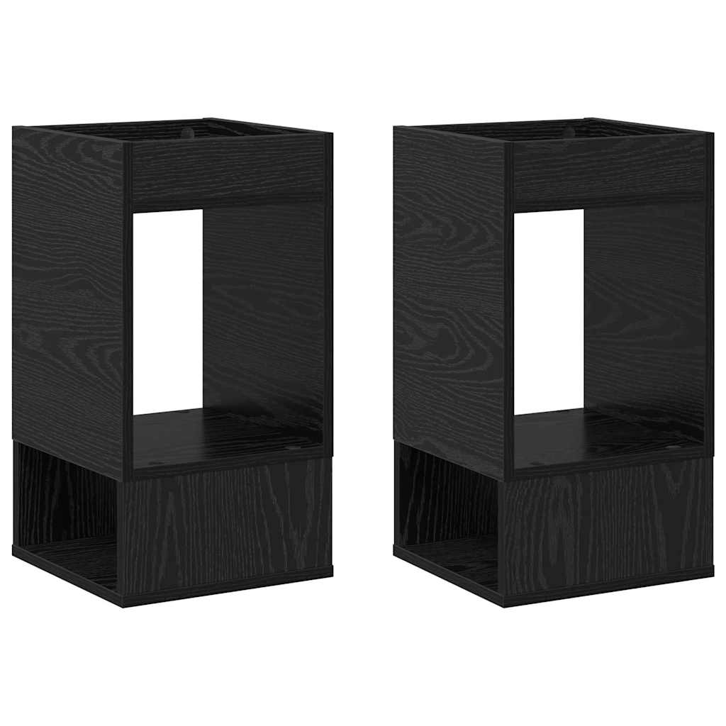 Konačna Stolić 2 pcs Crni hrast 30 x 30 x 56 cm