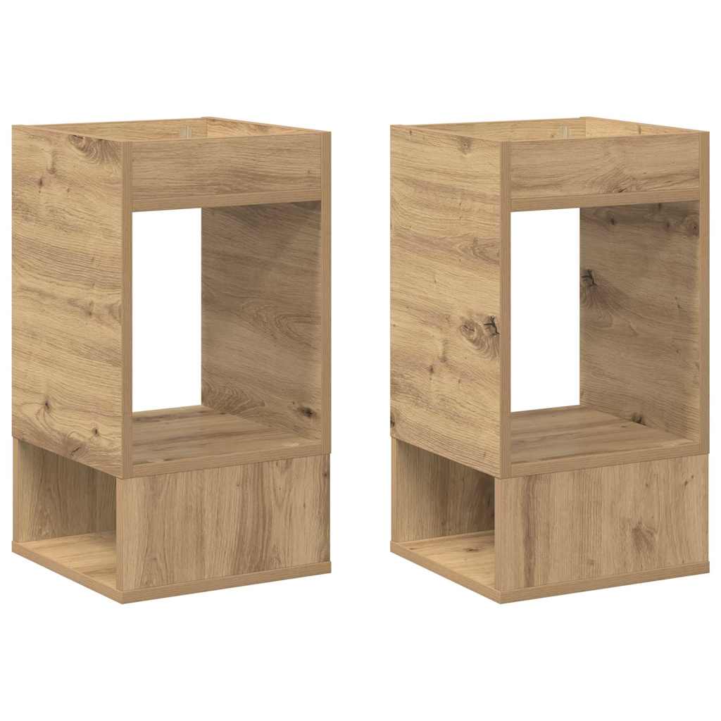 Konačna Stolić 2 pcs Umjetnički hrast 30 x 30 x 56 cm