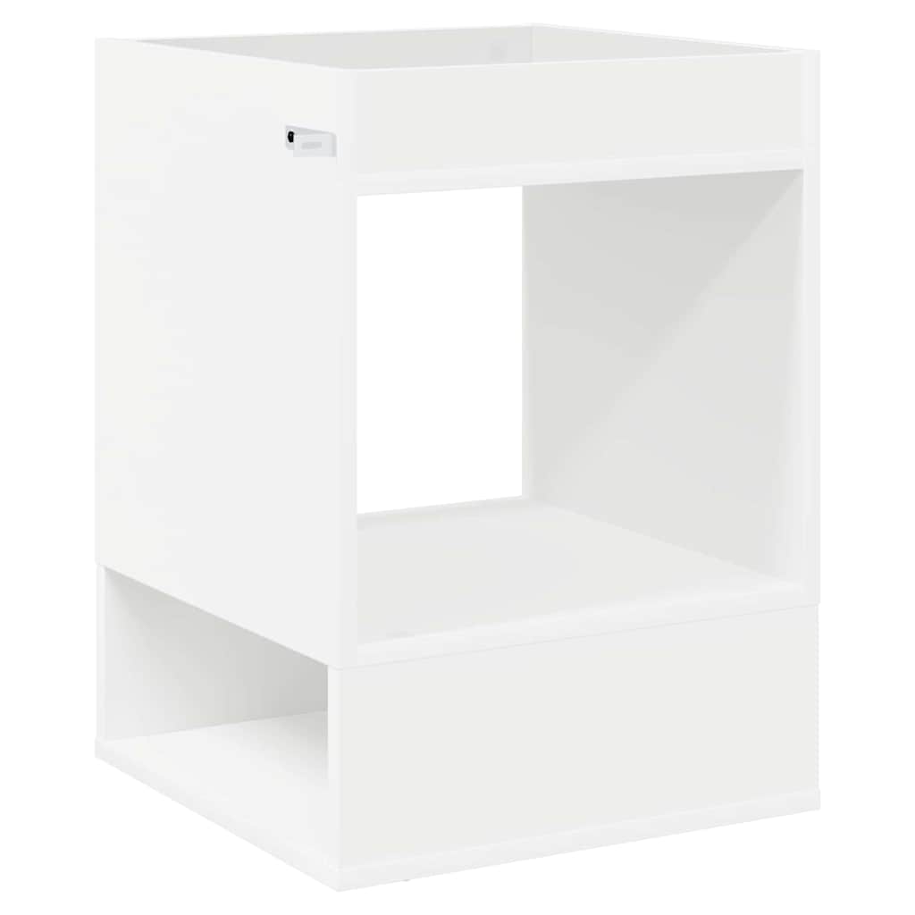 Konačna Stolić 2 pcs Bijelo 40 x 40 x 56 cm Konstruirano drvo