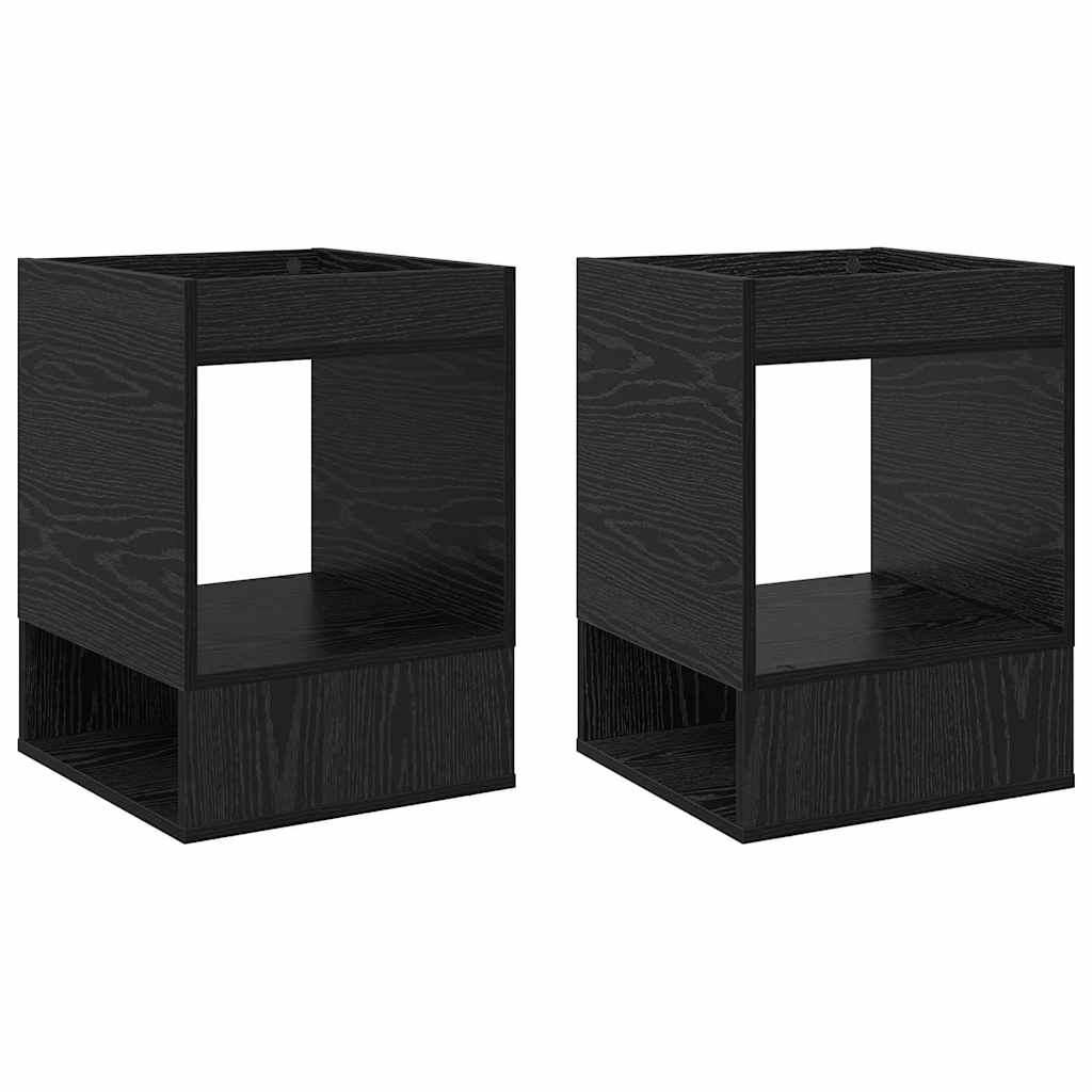 Konačna Stolić 2 pcs Crni hrast 40 x 40 x 56 cm