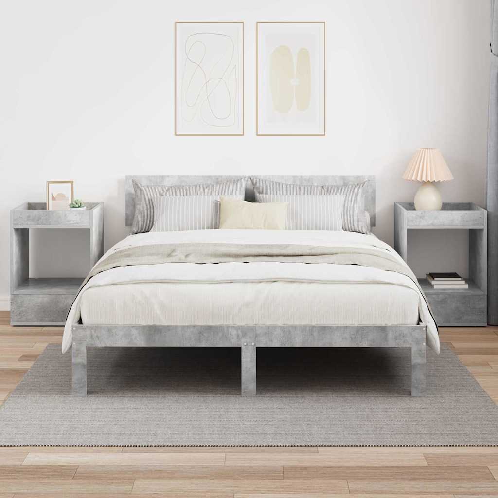 Konačna Stolić 2 pcs Betonski sivi 40 x 40 x 56 cm