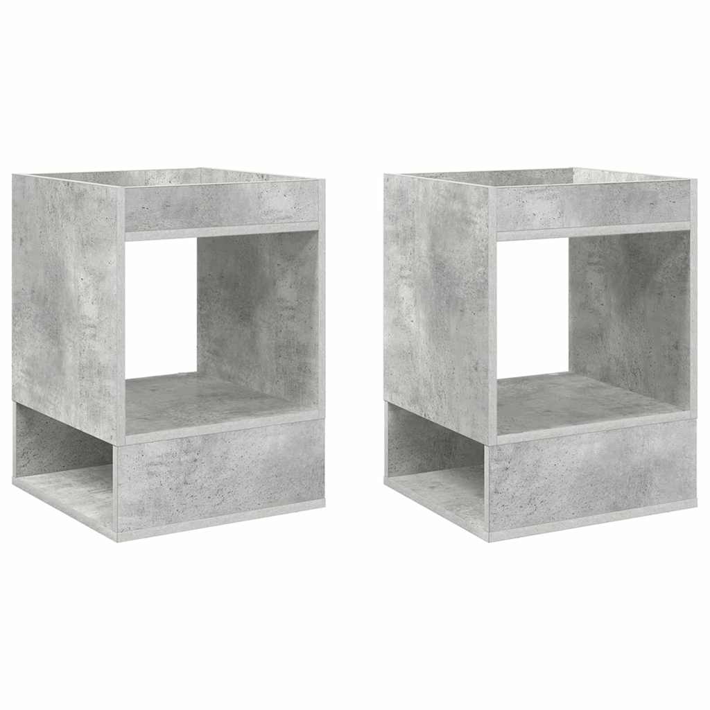 Konačna Stolić 2 pcs Betonski sivi 40 x 40 x 56 cm
