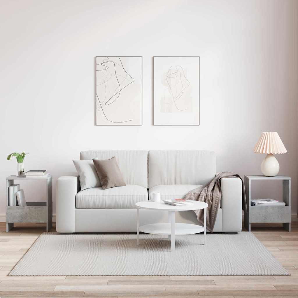 Polica za časopise 2 pcs Betonski sivi 35 x 30 x 45 cm