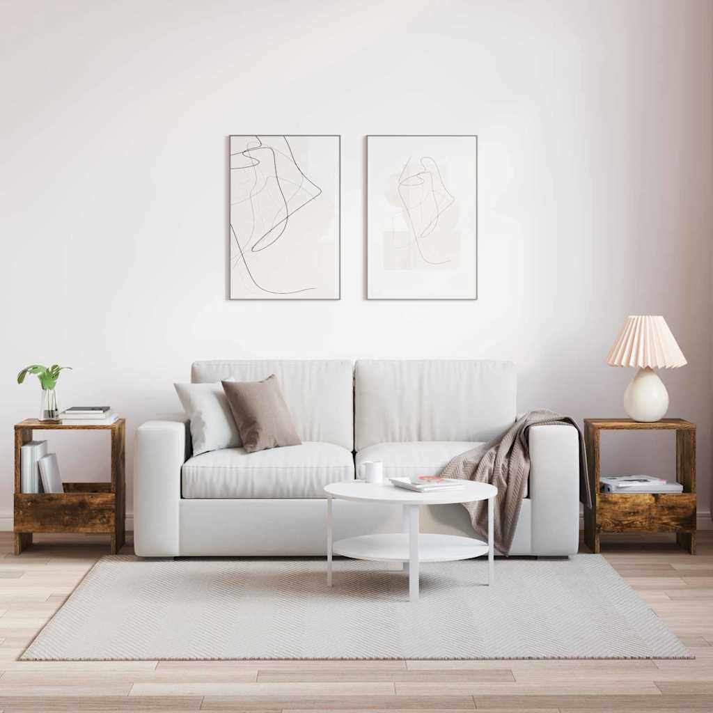 Polica za časopise 2 pcs Dimljeni hrast 35 x 30 x 45 cm