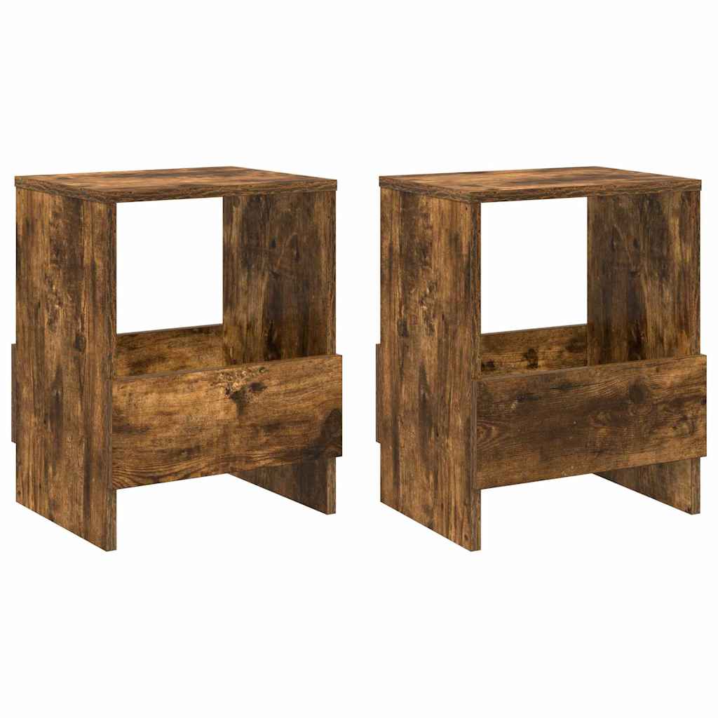Polica za časopise 2 pcs Dimljeni hrast 35 x 30 x 45 cm