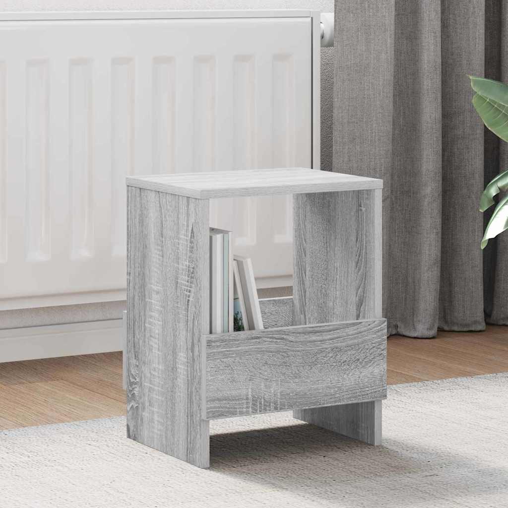 Polica za časopise 2 pcs Siva Sonoma 35 x 30 x 45 cm