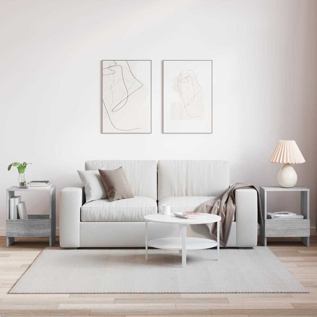 Polica za časopise 2 pcs Siva Sonoma 35 x 30 x 45 cm