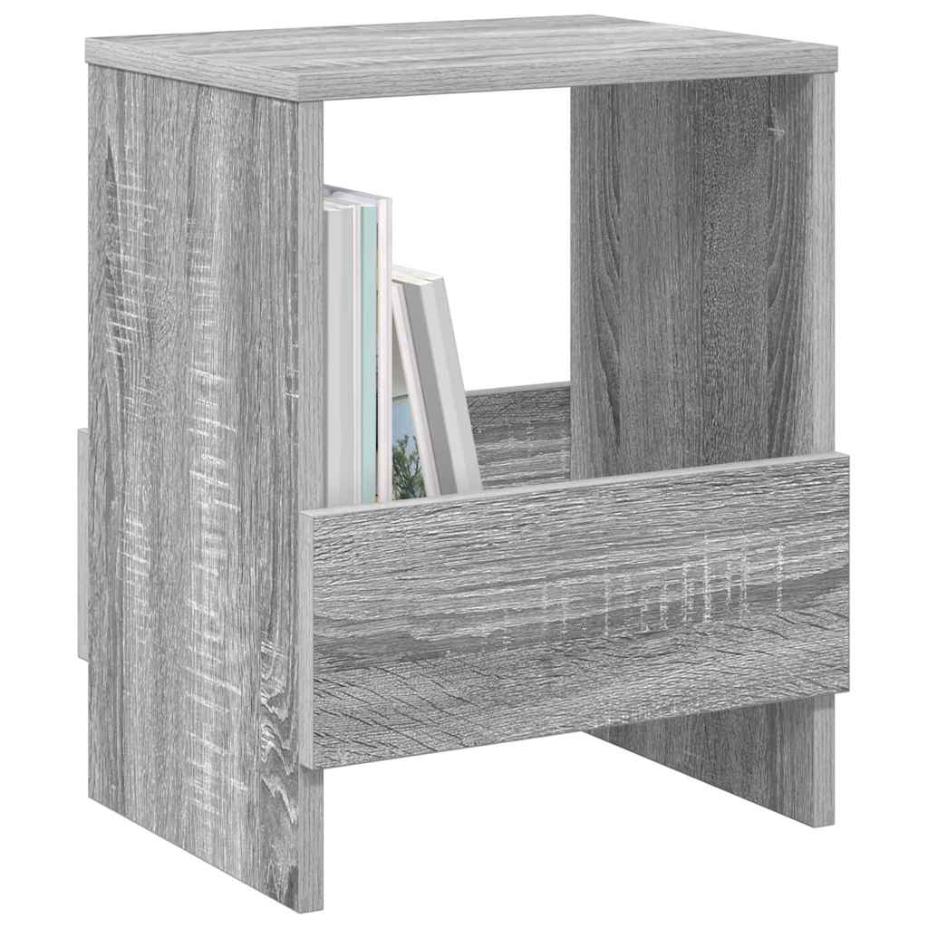 Polica za časopise 2 pcs Siva Sonoma 35 x 30 x 45 cm