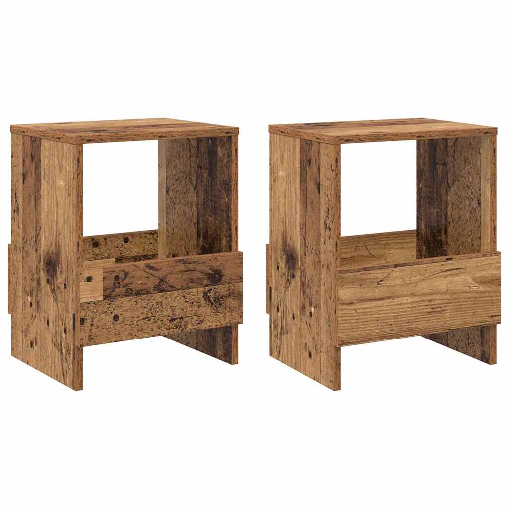 Polica za časopise 2 pcs Staro drvo 35 x 30 x 45 cm
