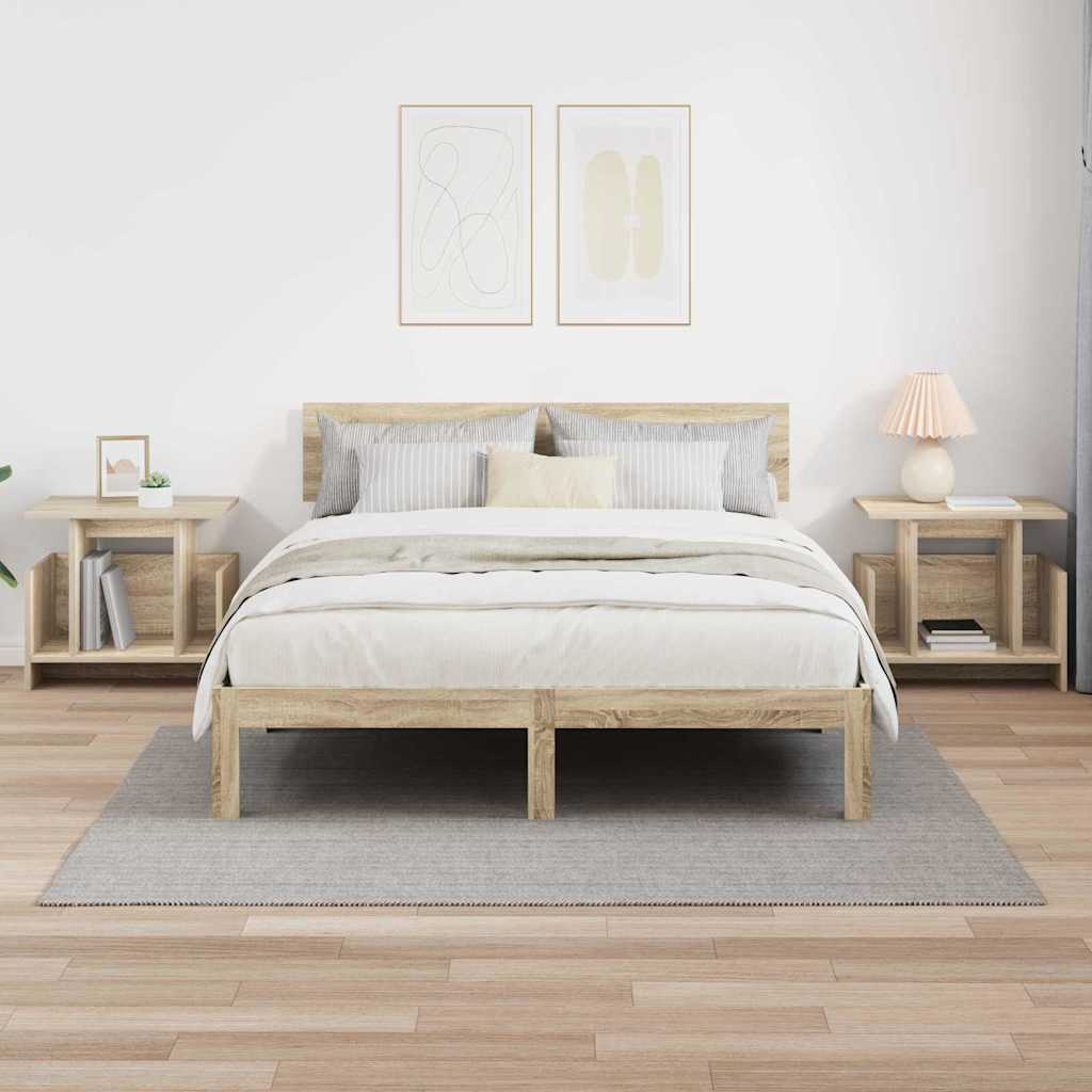 TV stalak 2 pcs Sonoma hrast 50 x 35 x 45 cm Konstruirano drvo
