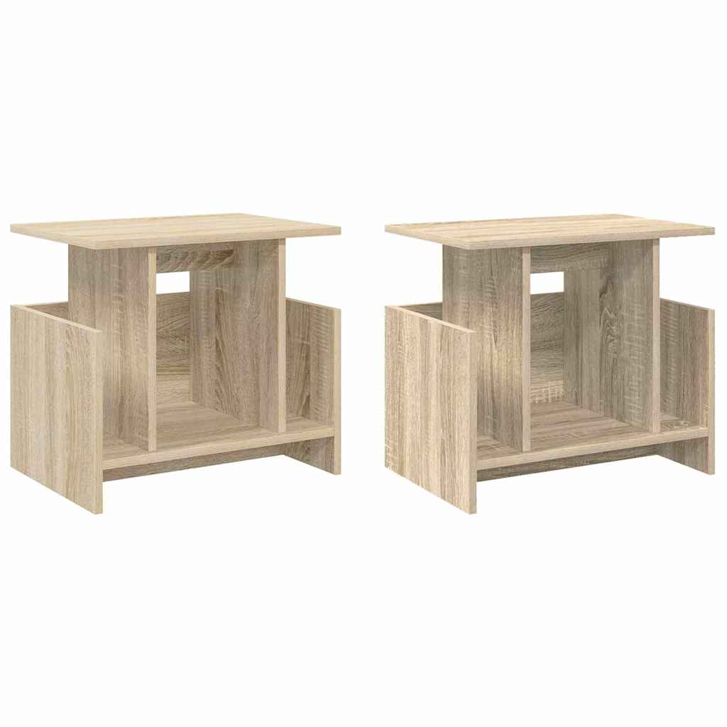 TV stalak 2 pcs Sonoma hrast 50 x 35 x 45 cm Konstruirano drvo