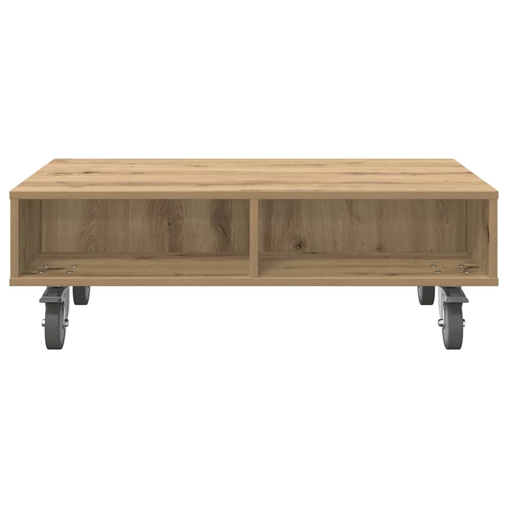 Stolić sa kotačima Umjetnički hrast 90 x 50 x 30 cm