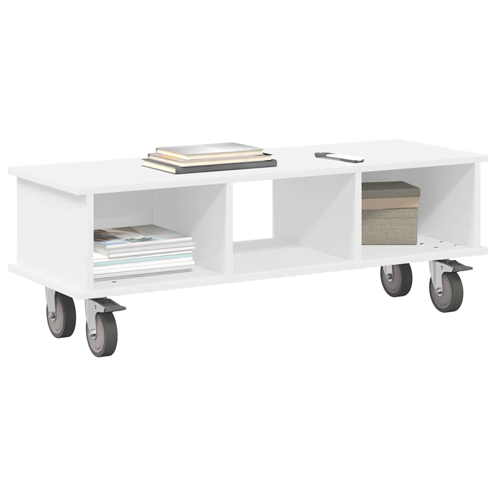 TV stalak Bijelo 100 x 35 x 35 cm Konstruirano drvo