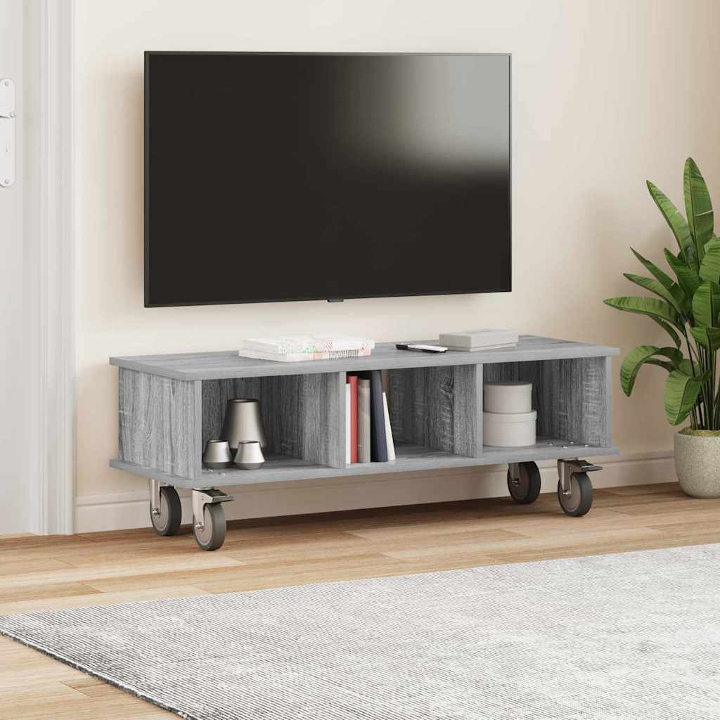 TV stalak Siva Sonoma 100 x 35 x 35 cm Konstruirano drvo