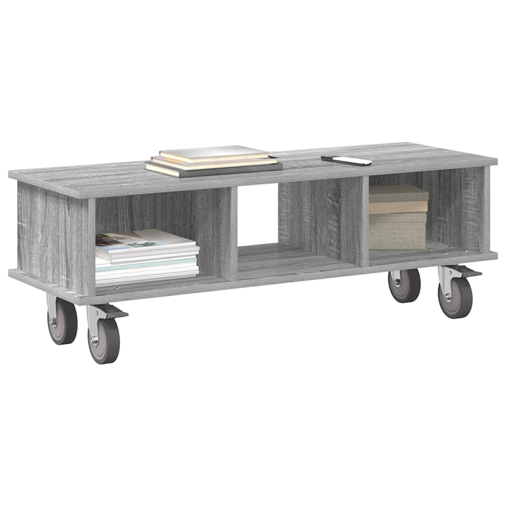 TV stalak Siva Sonoma 100 x 35 x 35 cm Konstruirano drvo