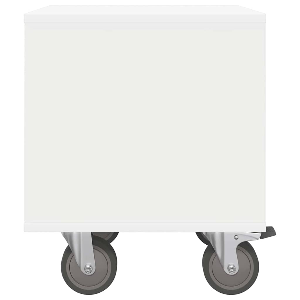 Noćni ormarić 2 pcs Bijelo 40,5 x 40 x 48 cm Konstruirano drvo