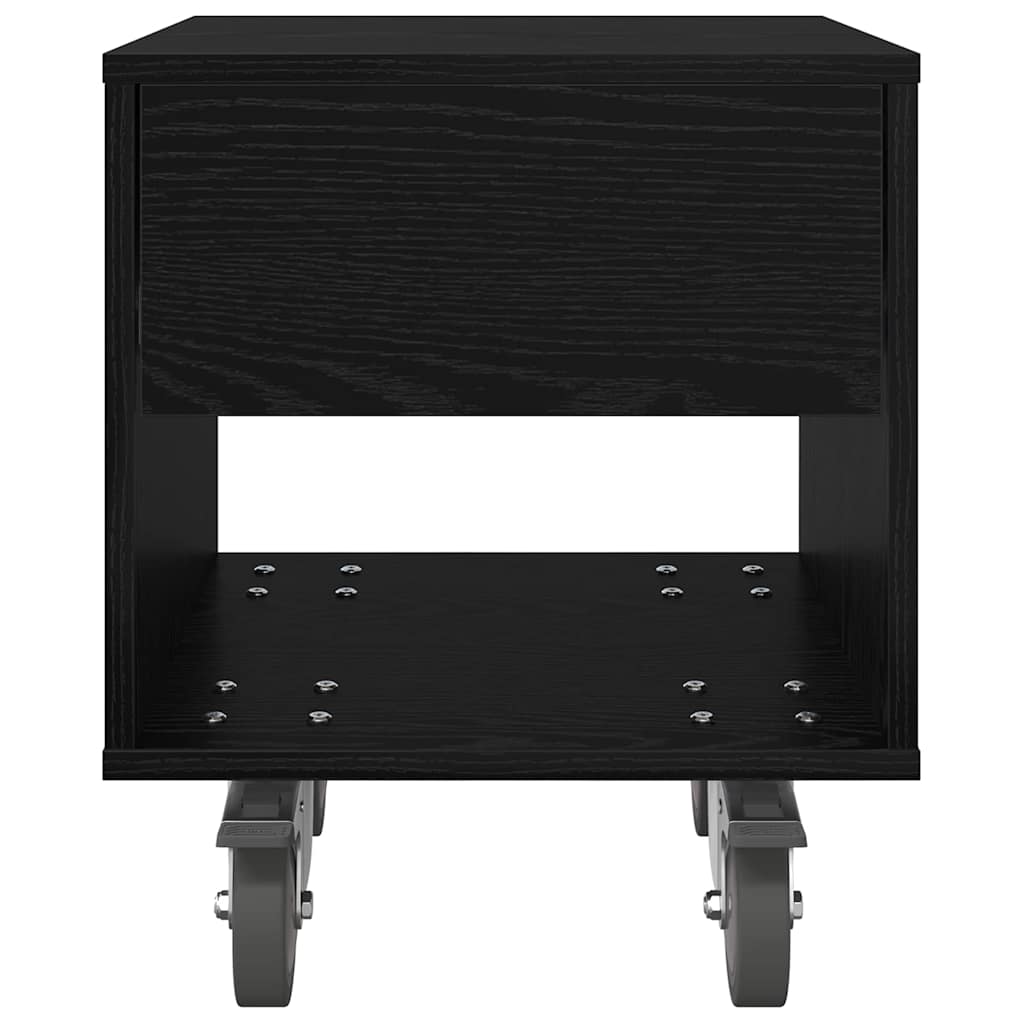 Noćni ormarić 2 pcs Crni hrast 40,5 x 40 x 48 cm
