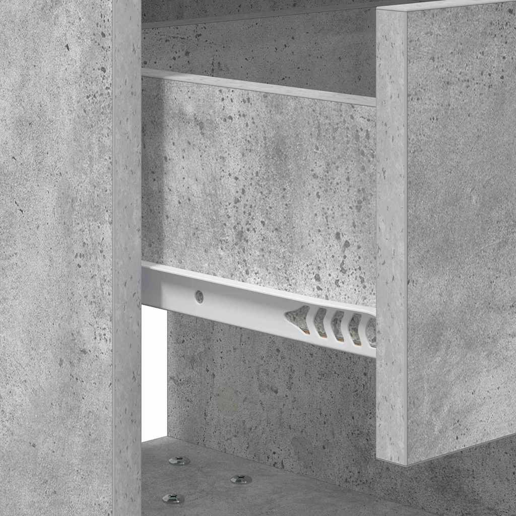 Noćni ormarić 2 pcs Betonski sivi 40,5 x 40 x 48 cm