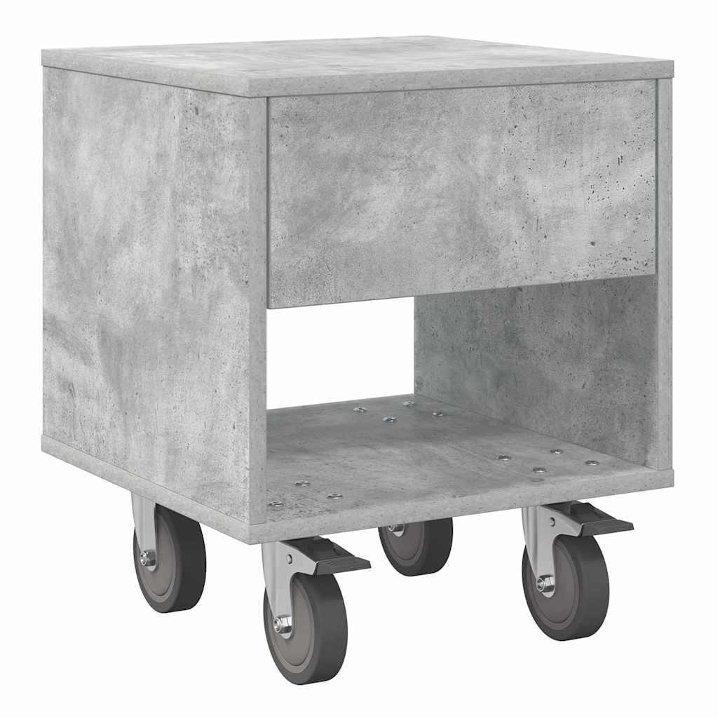 Noćni ormarić 2 pcs Betonski sivi 40,5 x 40 x 48 cm