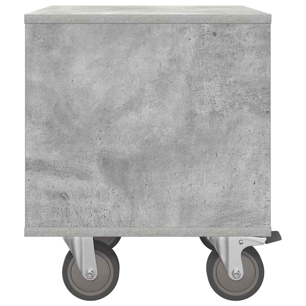 Noćni ormarić 2 pcs Betonski sivi 40,5 x 40 x 48 cm