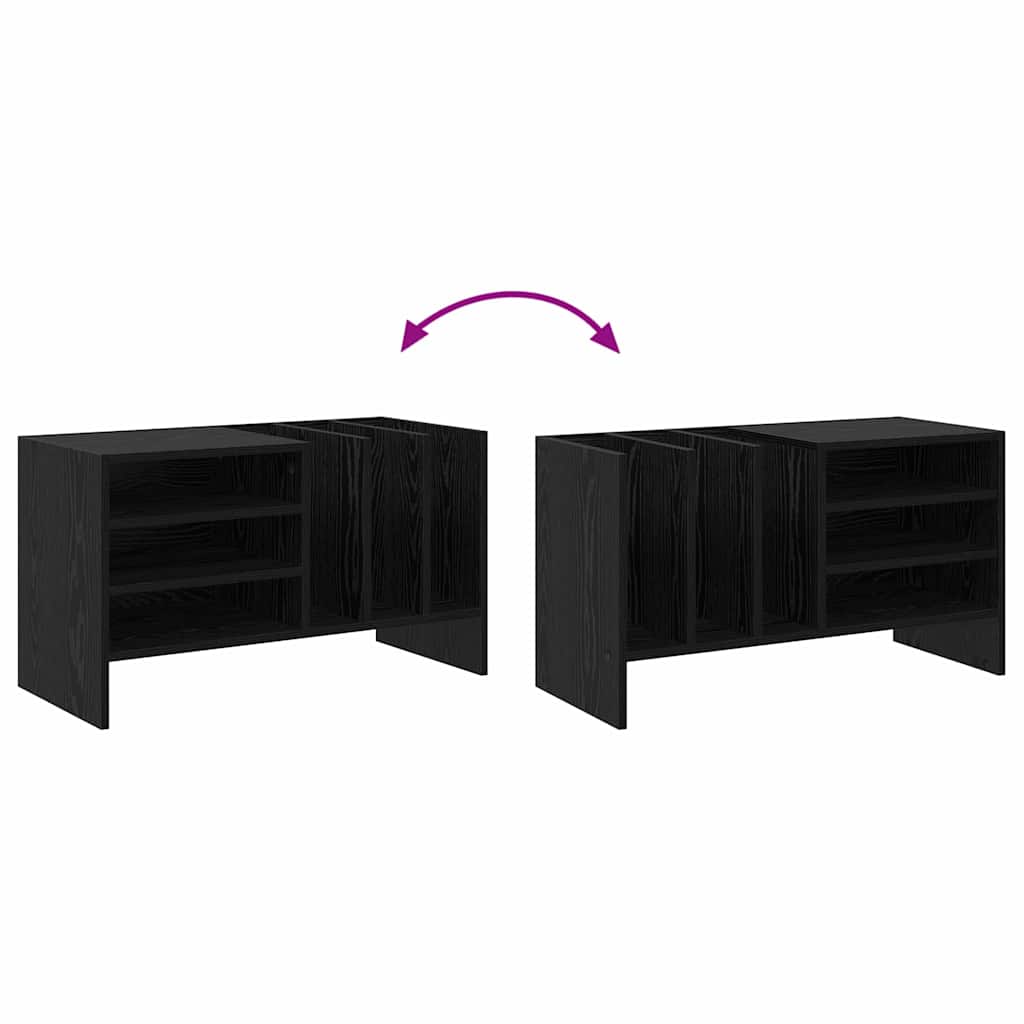 Ormar za ploče Crni hrast 78.5 x 35 x 45 cm Konstruirano drvo