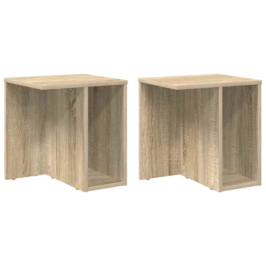 Konačna Stolić 2 pcs Sonoma hrast 37 x 32 x 40 cm