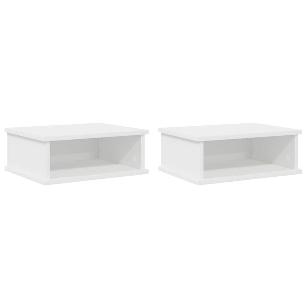 Noćni ormarić 2 pcs Bijelo 40 x 31 x 15 cm Konstruirano drvo