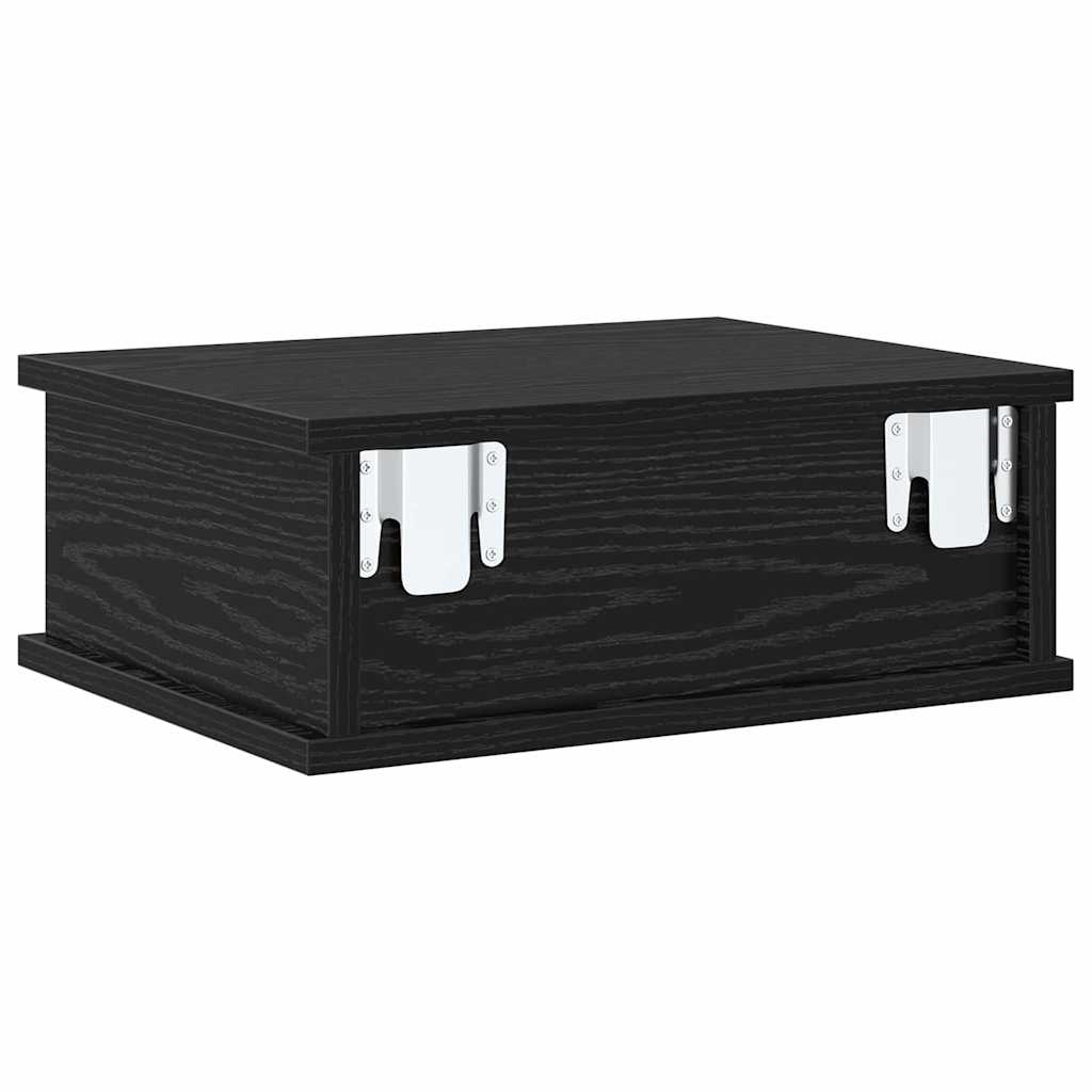 Noćni ormarić 2 pcs Crni hrast 40 x 31 x 15 cm