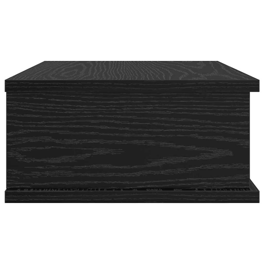 Noćni ormarić 2 pcs Crni hrast 40 x 31 x 15 cm