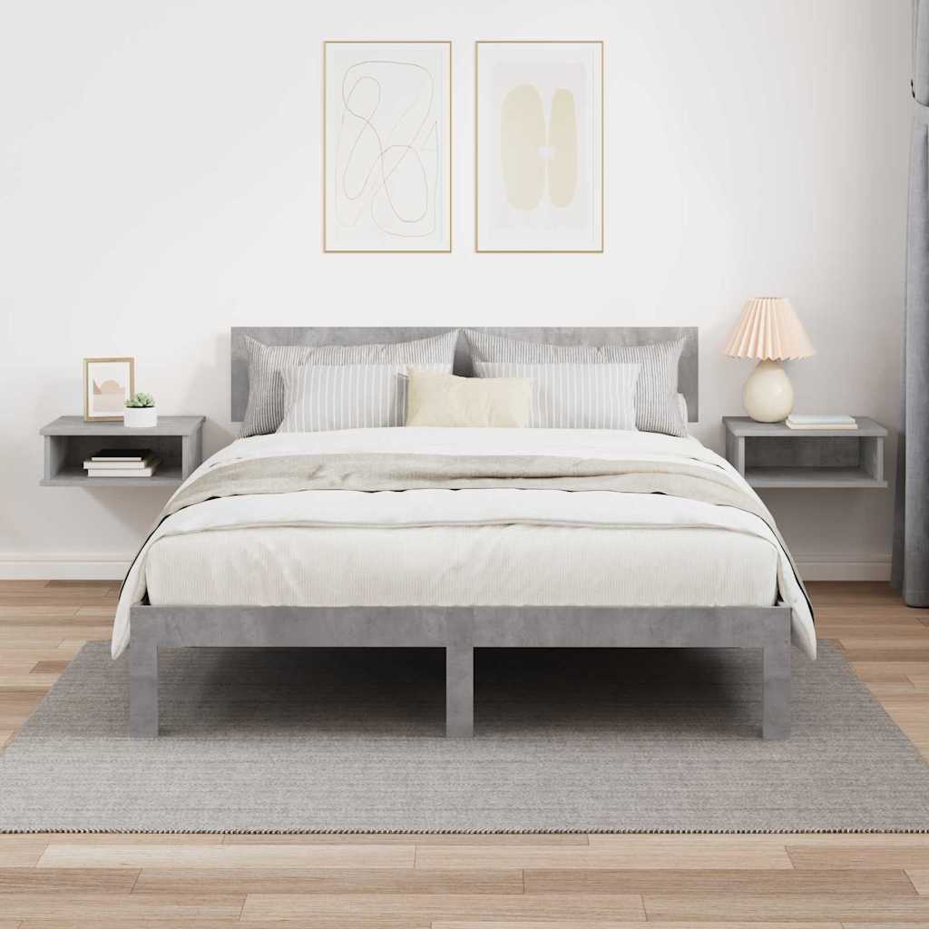 Noćni ormarić 2 pcs Betonski sivi 40 x 31 x 15 cm
