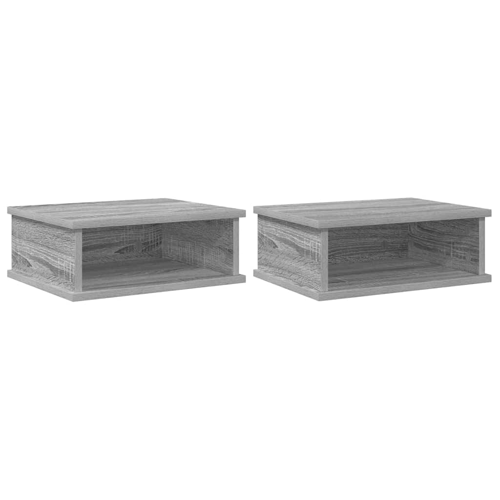 Noćni ormarić 2 pcs Siva Sonoma 40 x 31 x 15 cm