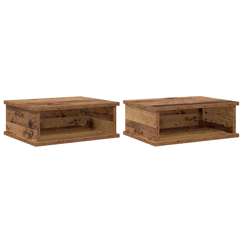 Noćni ormarić 2 pcs Staro drvo 40 x 31 x 15 cm