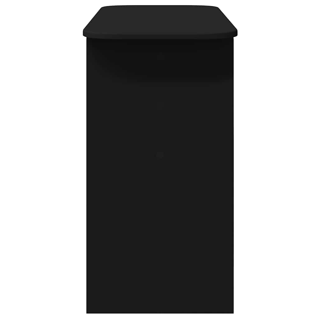 Konzolna stolica Crna 93 x 40 x 75 cm Konstruirano drvo