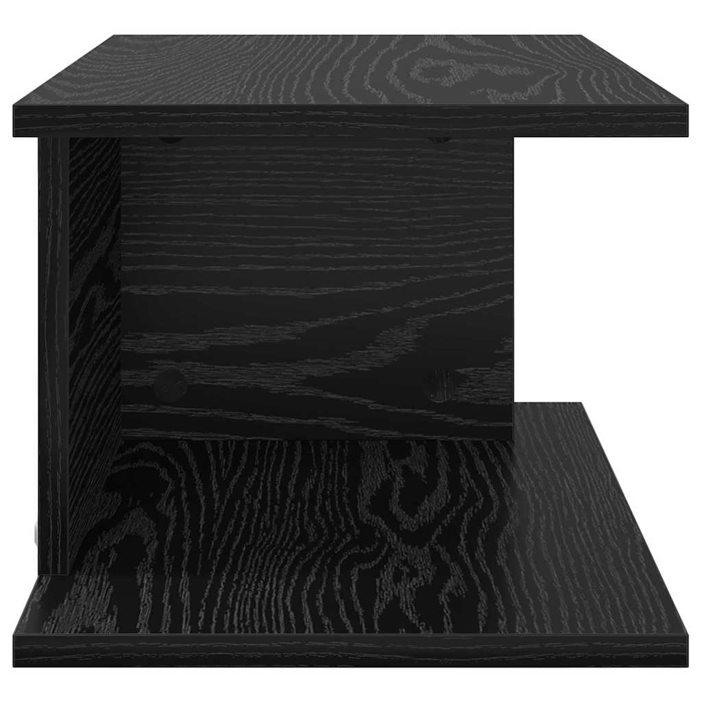 Noćni ormarić 2 pcs Crni hrast 40 x 30 x 25 cm