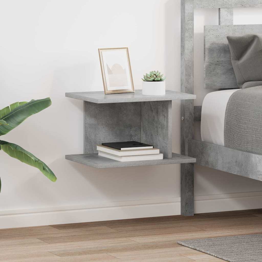 Noćni ormarić 2 pcs Betonski sivi 40 x 30 x 25 cm
