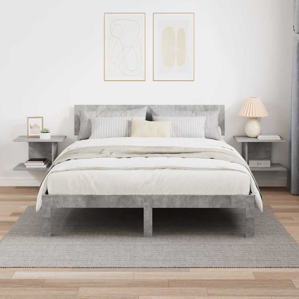 Noćni ormarić 2 pcs Betonski sivi 40 x 30 x 25 cm