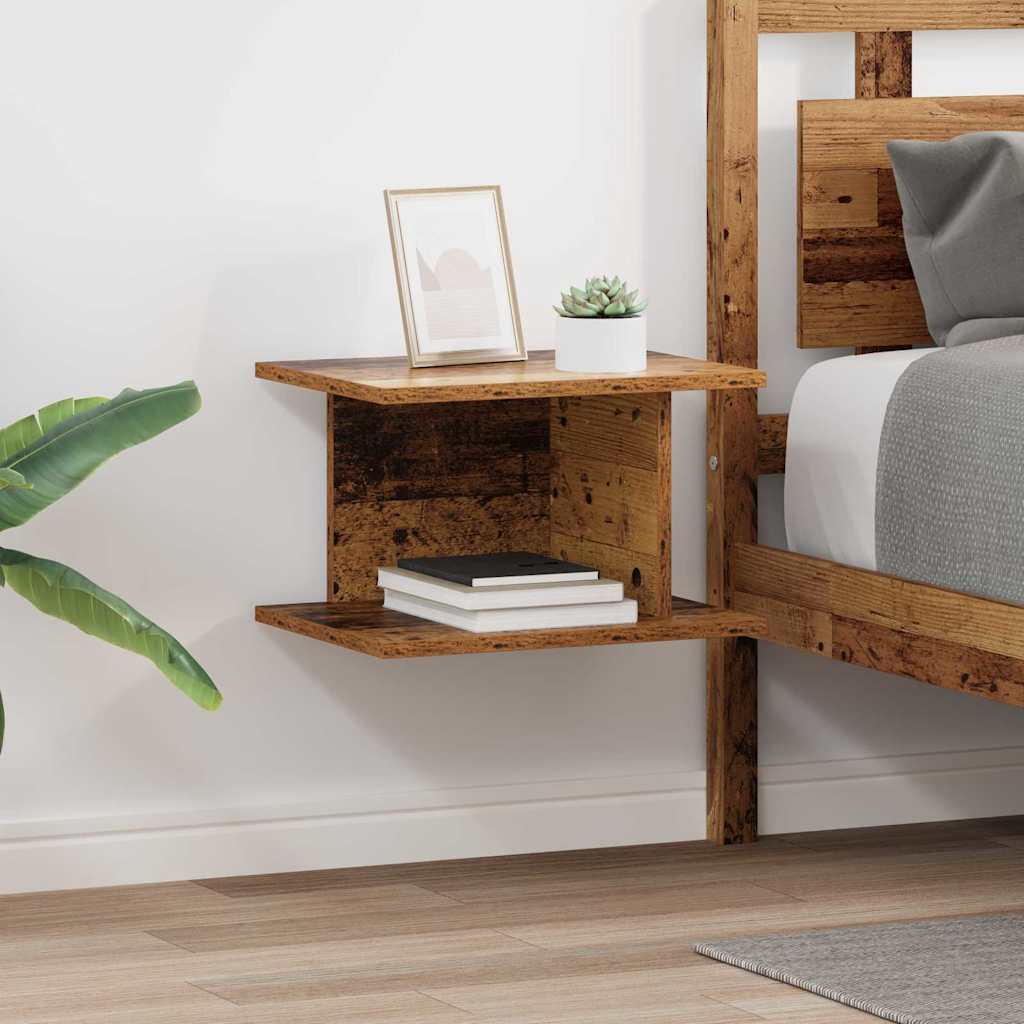 Noćni ormarić 2 pcs Staro drvo 40 x 30 x 25 cm