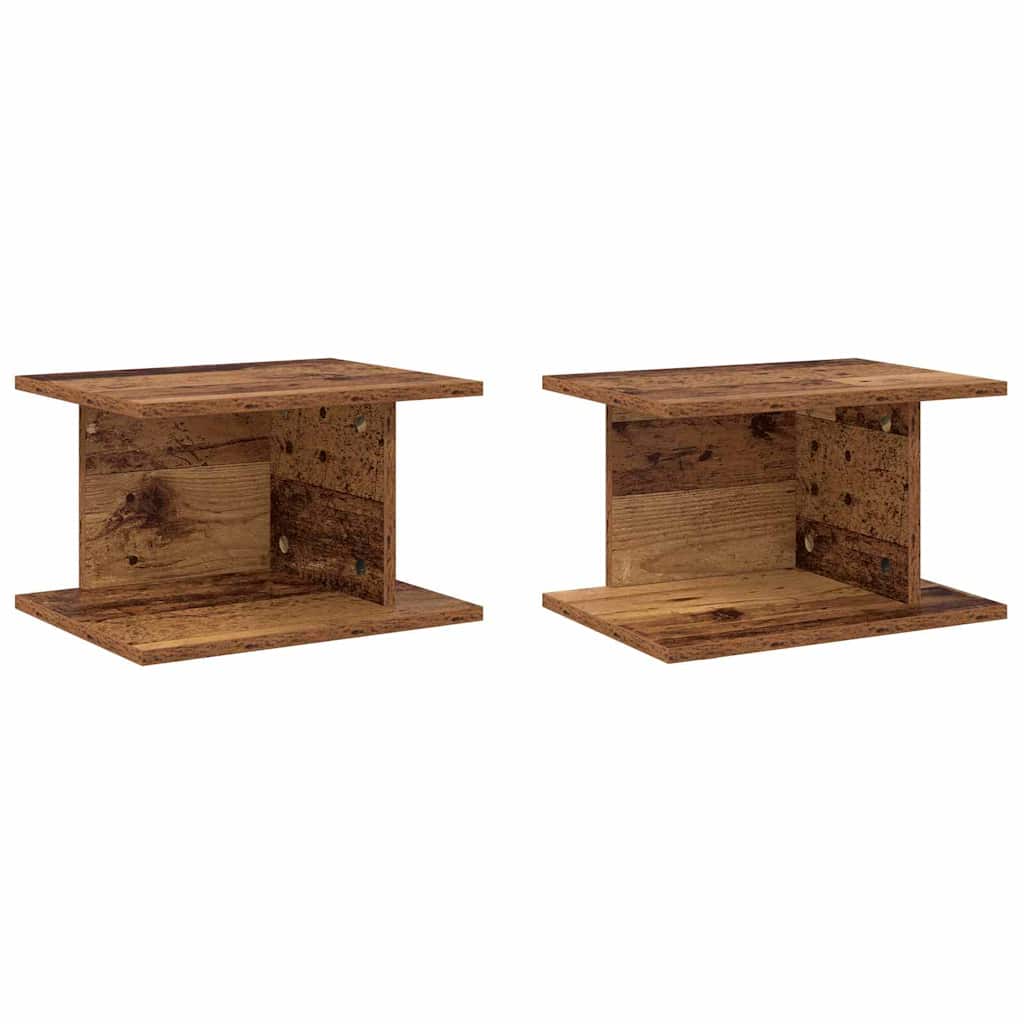 Noćni ormarić 2 pcs Staro drvo 40 x 30 x 25 cm