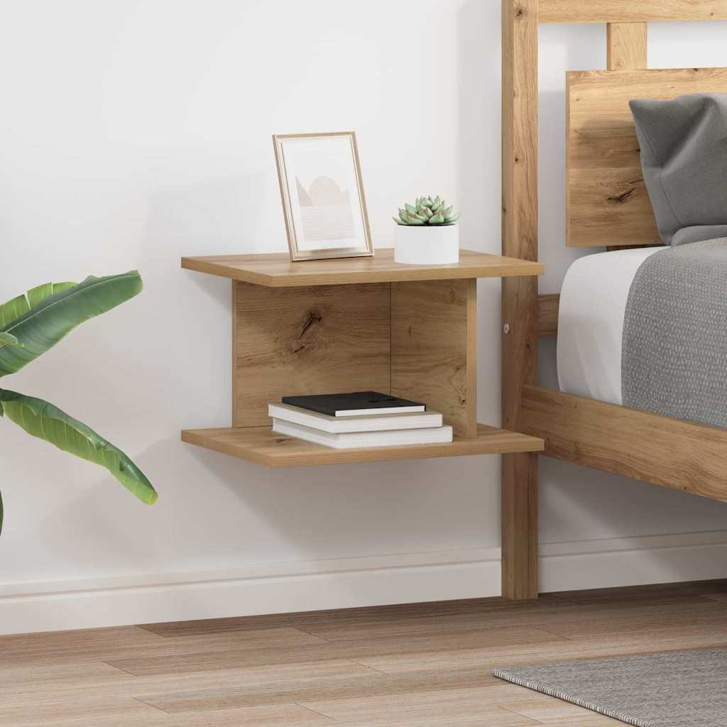 Noćni ormarić 2 pcs Umjetnički hrast 40 x 30 x 25 cm