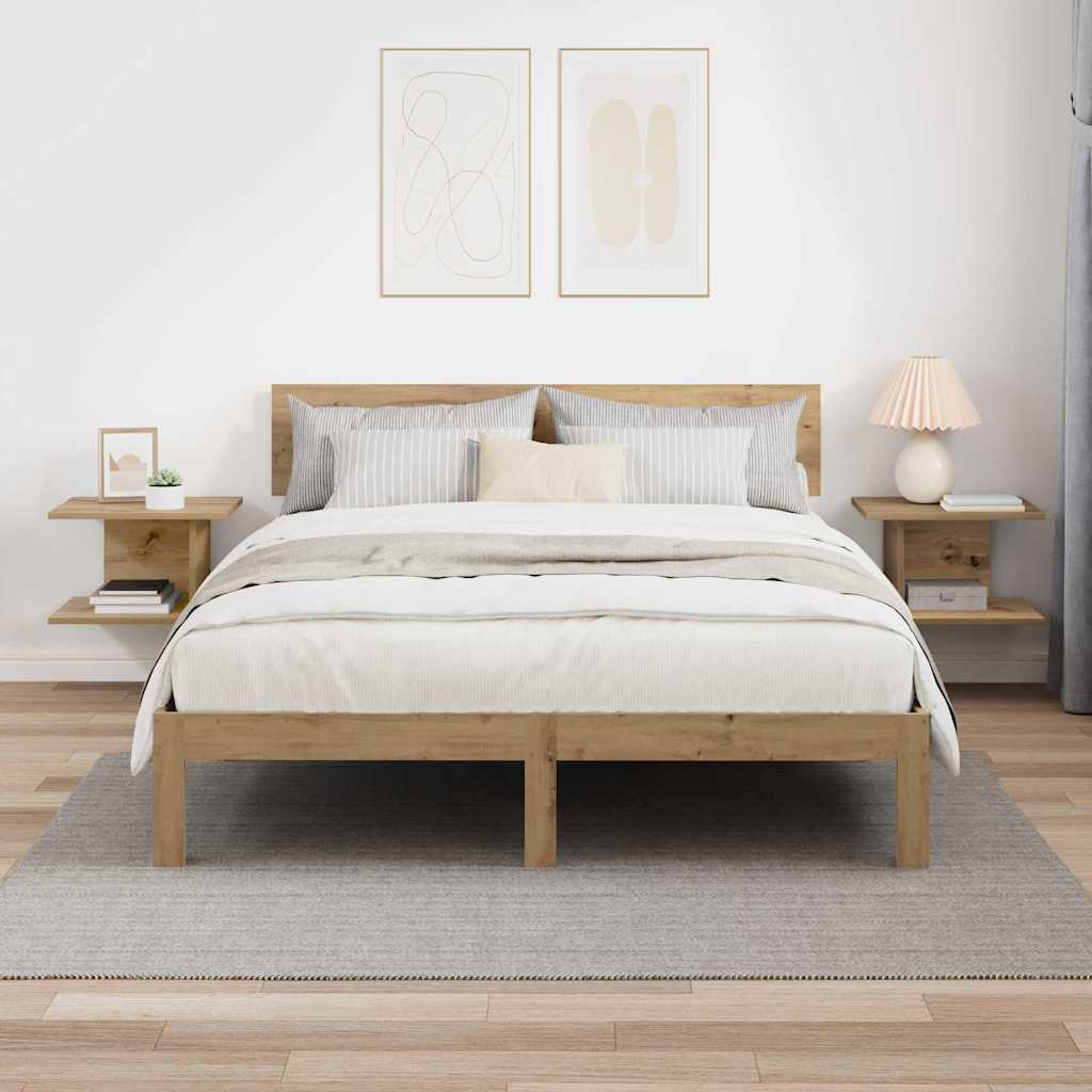 Noćni ormarić 2 pcs Umjetnički hrast 40 x 30 x 25 cm