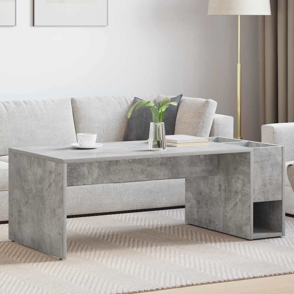 Kava Stol Betonski sivi 101,5 x 50 x 37 cm Konstruirano drvo
