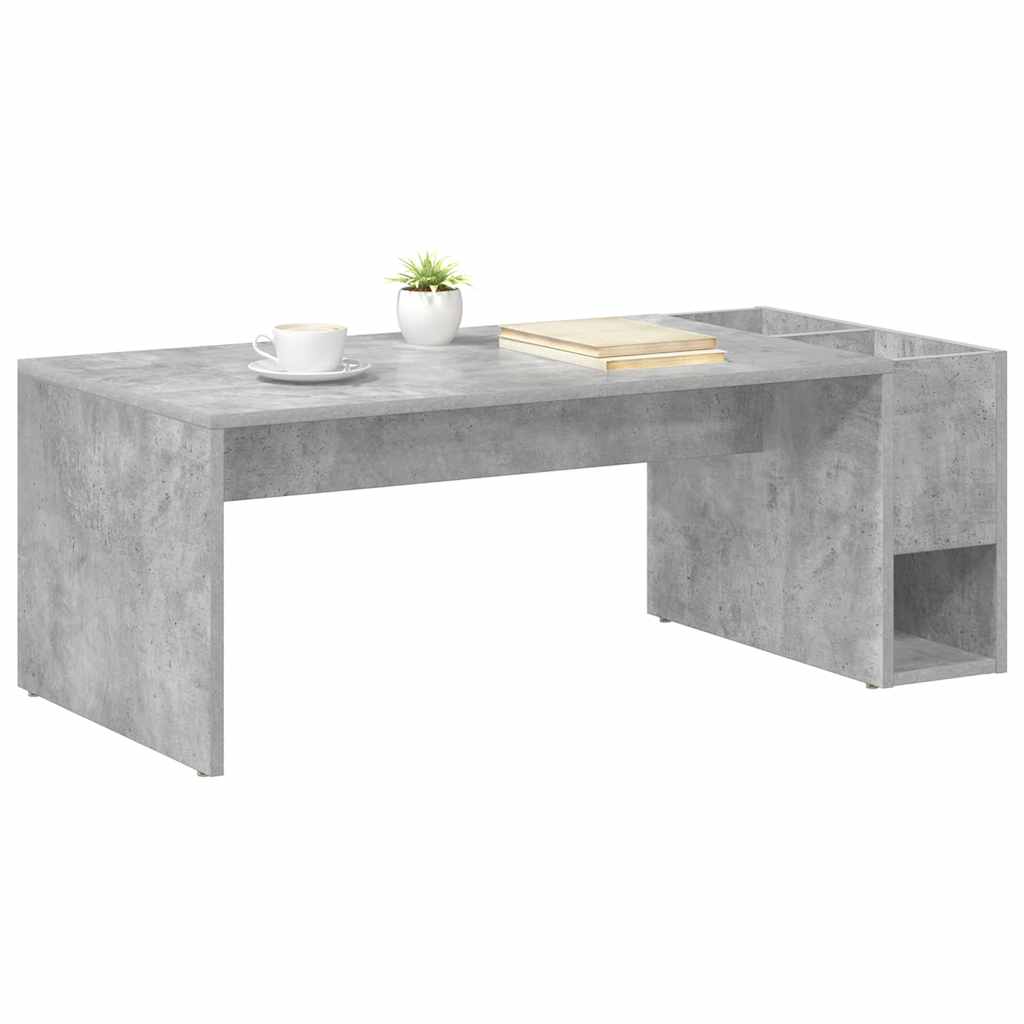 Kava Stol Betonski sivi 101,5 x 50 x 37 cm Konstruirano drvo