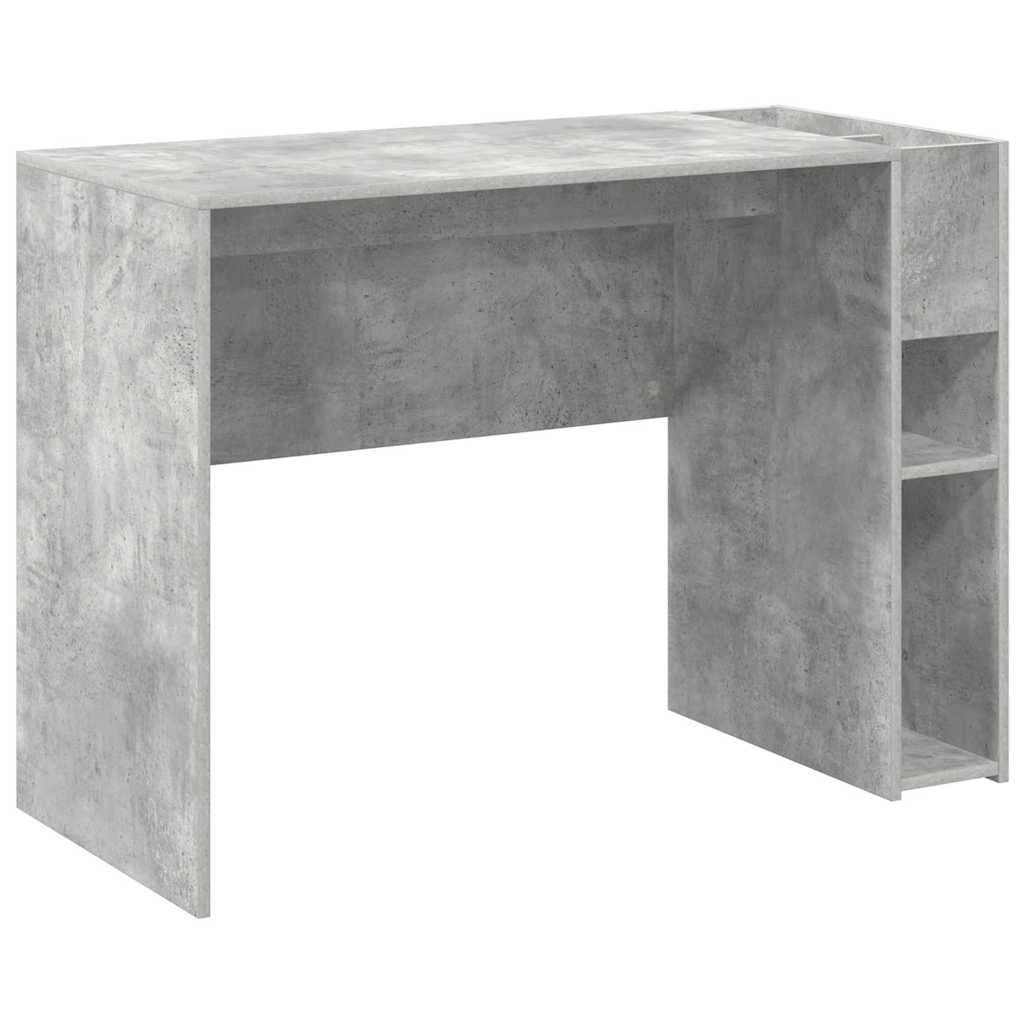 Stol Betonski sivi 109 x 50 x 78 cm Konstruirano drvo