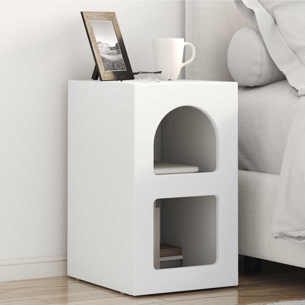 Noćni ormarić 2 pcs Bijelo 29,5 x 33,5 x 50 cm